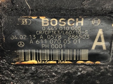 ČERPADLO VSTŘIKOVAČE MERCEDES W168 0445010008 1.7 95KM 97-05