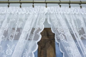 КОМПЛЕКТ ЖАККАРДОВЫХ ШТОР С ЛЕНТОЙ 600Х150 БЕЛЫЙ