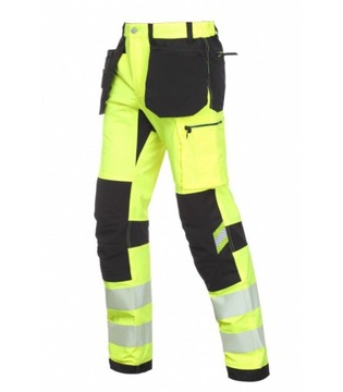 ELASTYCZNE ODBLASKOWE SPODNIE ROBOCZE MONTERSKIE STRETCH BoSafety TENSION