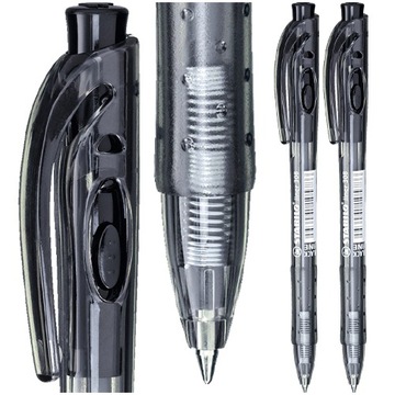DŁUGOPIS AUTOMATYCZNY STABILO LINER 308 ERGONOMICZNY UCHWYT CZARNY - 2 szt.