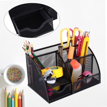 МЕТАЛЛИЧЕСКИЙ НАСТОЛЬНЫЙ ОРГАНАЙЗЕР ЯЩИК ДЛЯ ИНСТРУМЕНТОВ, 6 ОТДЕЛЕНИЙ С РАБОЧИМ ЯЩИКОМ