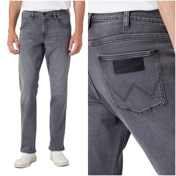 Męskie spodnie jeansowe proste Wrangler GREENSBORO W44 L32