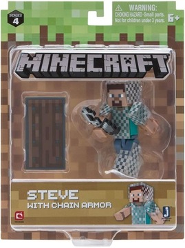 MINECRAFT Figurka Steve w Kolczatce Chain Armor