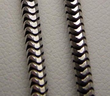 Srebrny łańcuszek linka żyłka 52 cm. 2,2 mm.