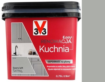 КРАСКА ДЛЯ ПОКРАСКИ КУХОННОЙ МЕБЕЛИ И БЫТОВОЙ ТЕХНИКИ СЕРЫЙ ЛОФТ