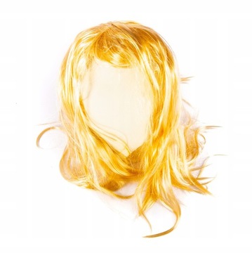 PERUKA BLOND WŁOSY JASNE STRÓJ PRZEBRANIE