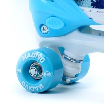 Детские регулируемые роликовые коньки MADIVO синие 34-37