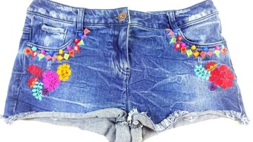 NEXT__SPODENKI JEANSOWE __HAFTY__BDB 40 L