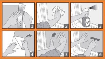 67,5cm FOLIA STATYCZNA NA SZYBĘ OKNO MLECZNA SZYBA