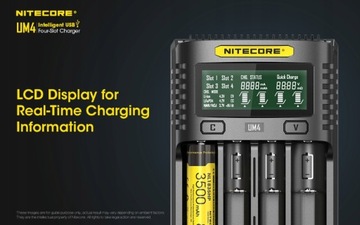 Оригинальное зарядное устройство Nitecore UM4 USB QC