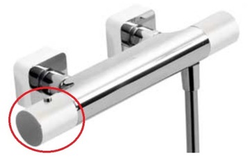 Ручка регулировки температуры для термостатических смесителей.