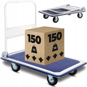 WÓZEK TRANSPORTOWY MAGAZYNOWY PLATFORMOWY 150 KG