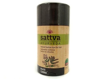 HENNA SATTVA AYURVEDA CZARNA FARBA DO WŁOSÓW 150G