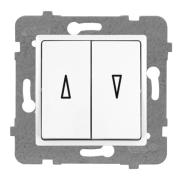 Polmark ROSA Przycisk żaluzjowy biały