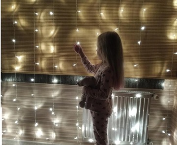 Светодиодная световая завеса 3х2,5 + ДИСТАНЦИОННЫЙ, ХОЛОДНЫЙ БЕЛЫЙ ЦВЕТ