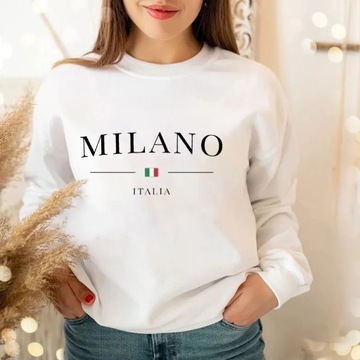 Women's Milano Print Sweatshirt Ladies Autumn Wint