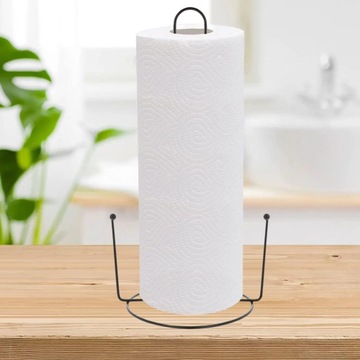 STOJAK KUCHENNY NA RĘCZNIK PAPIEROWY RĘCZNIKI UCHWYT LOFT CZARNY METALOWY