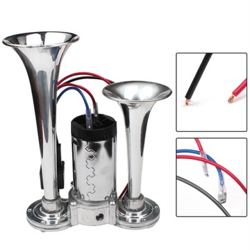 КОМПЛЕКТ СИГНАЛОВ 600DB, ДВОЙНЫЕ ТРУБЫ 12 В, ГРОМКОГОВОРИТЕЛЬ ДЛЯ ГРУЗОВИКА