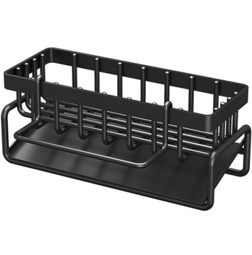 КУХОННЫЙ ОРГАНАЙЗЕР ДЛЯ МОЙКИ, КОРЗИНЫ, ПОЛКИ, СТЕНА, ЧЕРНАЯ СТАЛЬ DA219