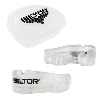 BELTOR OCHRANIACZ SZCZĘKI NA ZĘBY SEVEN POJEDYNCZY LOGO BOKS MMA + ETUI