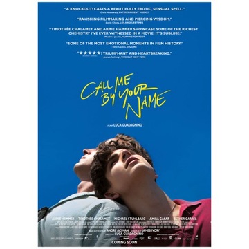 Plakat Call Me by Your Name Tamte dni, tamte noce Timothée Chalamet