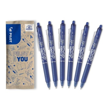 Zestaw 6x PILOT FRIXION BALL Clicker 0,7 niebieski