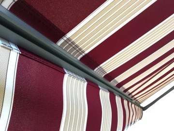 Террасная маркиза АНТРАЦИТ 200х150 Бордовый-Бежевый STD