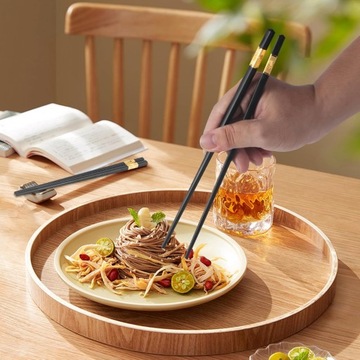 PAŁECZKI DO SUSHI 10 PAR CZARNE WYTRZYMAŁE WIELOKROTNEGO UŻYTKU