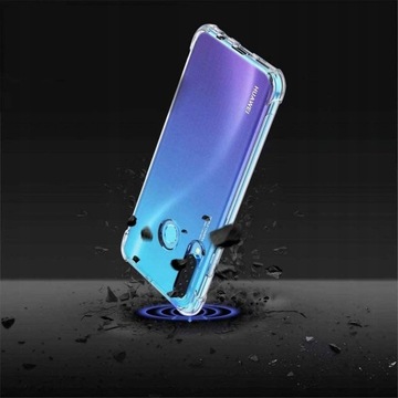Тонкий ПРОЗРАЧНЫЙ КОРПУС + стекло 9H для Huawei P30 Lite