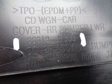 DOPLNĚNÍ NÁRAZNÍKU ZADNÍ KIA CEED III 18- KOMBI