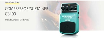 CS400 Compressor Sustainer Эффект напольной гитары Behringer + КАБЕЛЬ