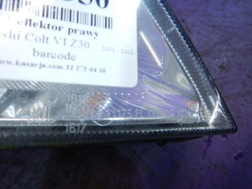 COLT VI Z30 SVĚTLOMET PRAVÝ SVĚTLO PŘEDNÍ 0301208202