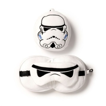 Pluszowa poduszka podróżna z opaską na oczy Relaxeazzz StarWar Stormtrooper
