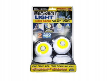 LAMPA 2x LAMPKI LED COB 360 NA BATERIE MAGNES