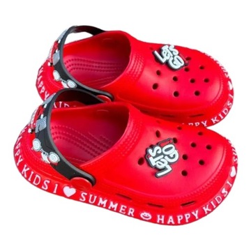 ДЕТСКИЕ ШЛЕПАНКИ/САБО/САНДАЛИИ/ШЛЕПАНЦЫ 25 CC-005 RED