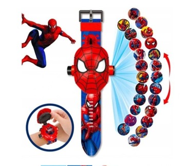Zegarek cyfrowy LED projektor Spiderman