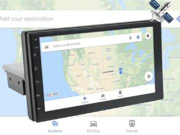 Автомобильная магнитола 1DIN 9 дюймов Android 2/32 ГБ Bluetooth USB CarPlay AndroidAuto