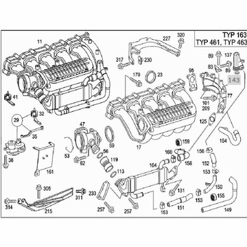 HRDLO CHLAZENÍ EGR MERCEDES ML W163 6122030008