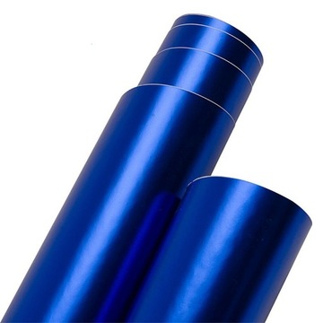 Chrome Foil Math Pearl Satin Blue 50x152 см.