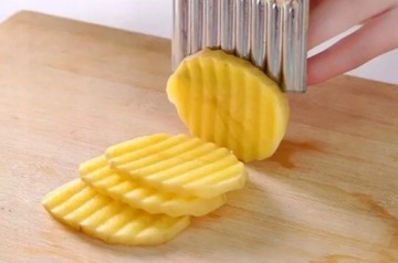 НОЖ ДЛЯ ГОФРИРОВАННОГО ОВОЩА ДЛЯ КАРТОФЛЯ фри, ВОЛНЕННАЯ РЕЗКА