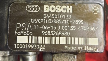 ČERPADLO VSTŘIKOVAČE PEUGEOT CITROEN LAND ROVER FORD JAGUAR 2.2D HDI 0445010139