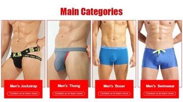 Men String Sexy Underwear G-String Jockstraps Cott