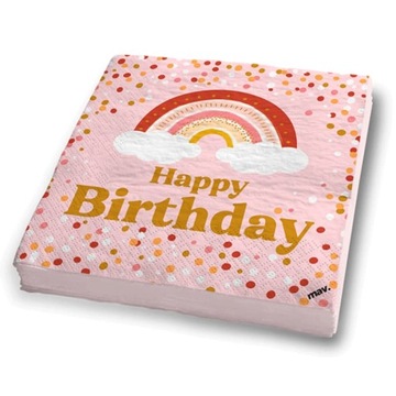 Serwetki papierowe Boho Happy Birthday 20szt