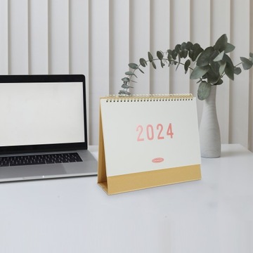 2024 Desk Calendar Monthly Ornament Calendars Calender Desktop Paper