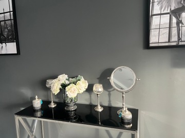 НАСТОЛЬНОЕ ЗЕРКАЛО МЕТАЛЛИЧЕСКОЕ ГЛАМУРНОЕ ДЕКОРАТИВНОЕ ЗЕРКАЛО