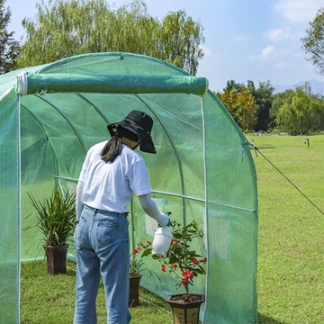 ФОЛЬГА ТУННЕЛЬ САДОВАЯ ПАЛАТКА ТЕПЛИЧНАЯ ФОЛЬГА 10М2 140г/м2 4х2,5х2м