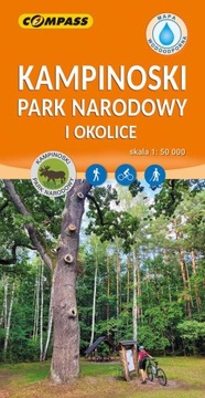 KAMPINOSKI PARK NARODOWY KAMPINOS MAPA WODOODPORNA