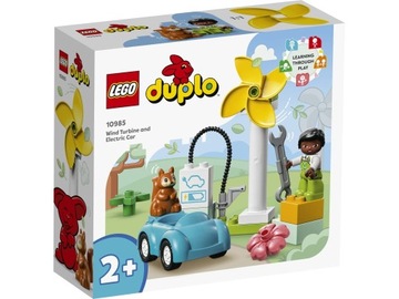 LEGO 10985 DUPLO Turbina wiatrowa i samochód elekt