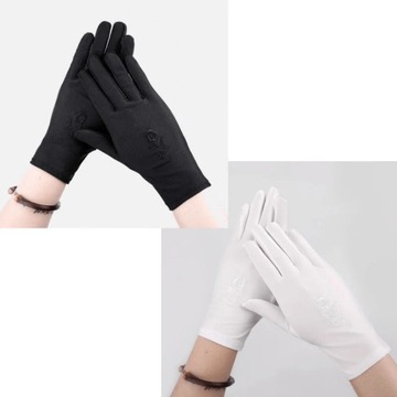 Lightweight Spring Stretchy Fingertip Touchscreen Gloves Sun Protection Tre