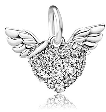 Charms SERCE do bransolet modułowych SREBRO C241